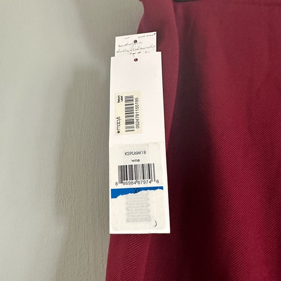 NWT Kenzie wine grommet skirt with side zipper. SIZE XL - Picture 12 of 14